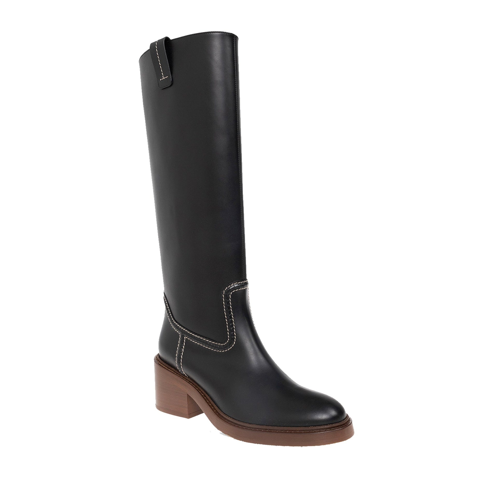Bottes Chloe' Evening Leather - Black - Femme