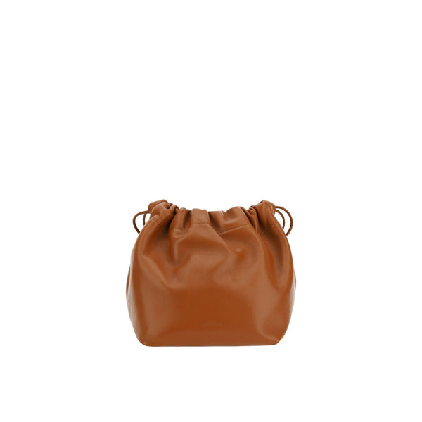 Jil Sander Leather Shoulder Bag - Brown - Femme