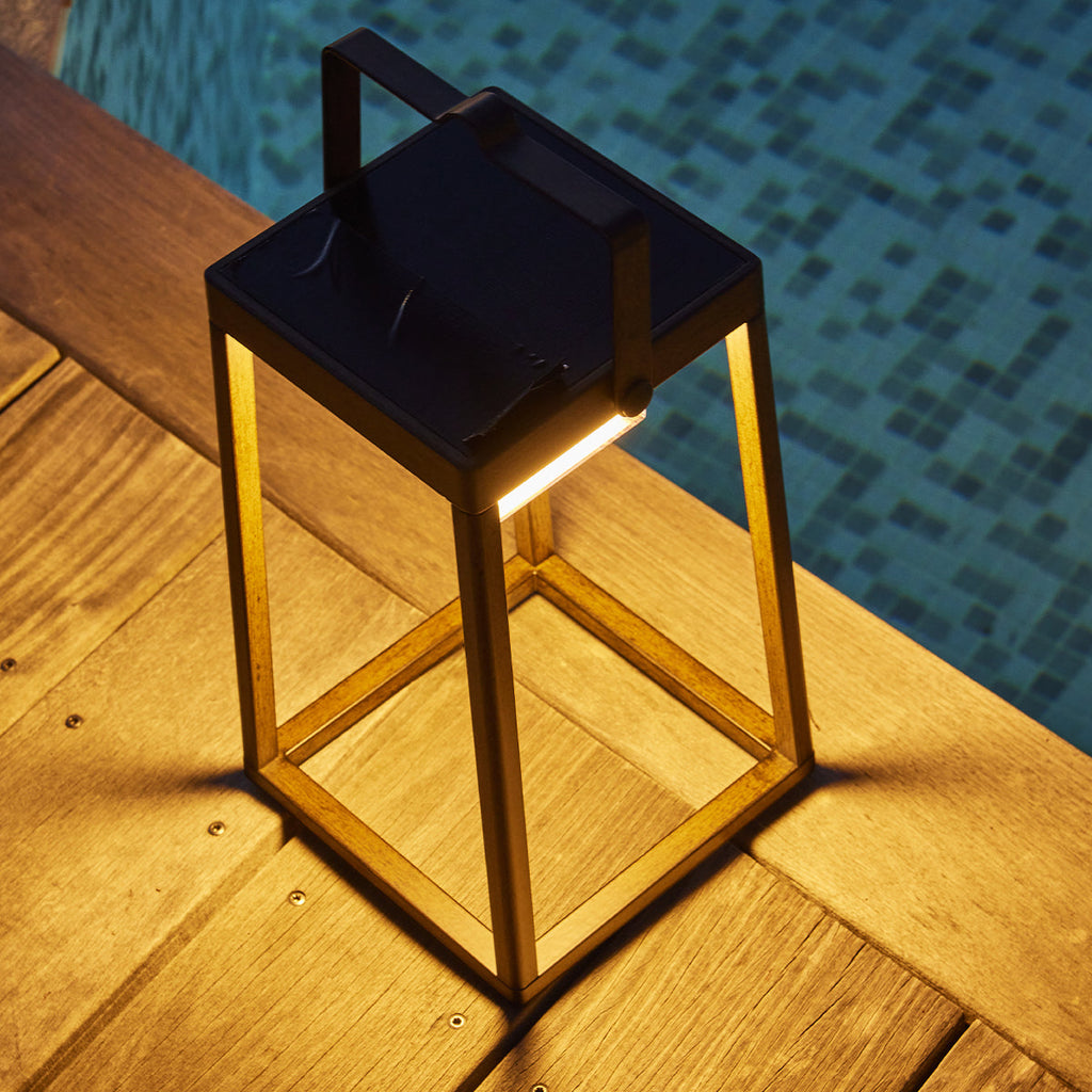 Verona - Lanterne Solaire - Aluminium - Marron