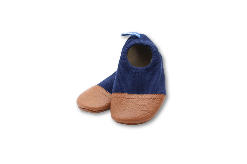 Les Petits Jerseys Bleu Profond - Chaussons Souples - Pour L'Intérieur