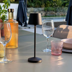 Emily - Lampe De Table Sans Fil - Acier - Noir