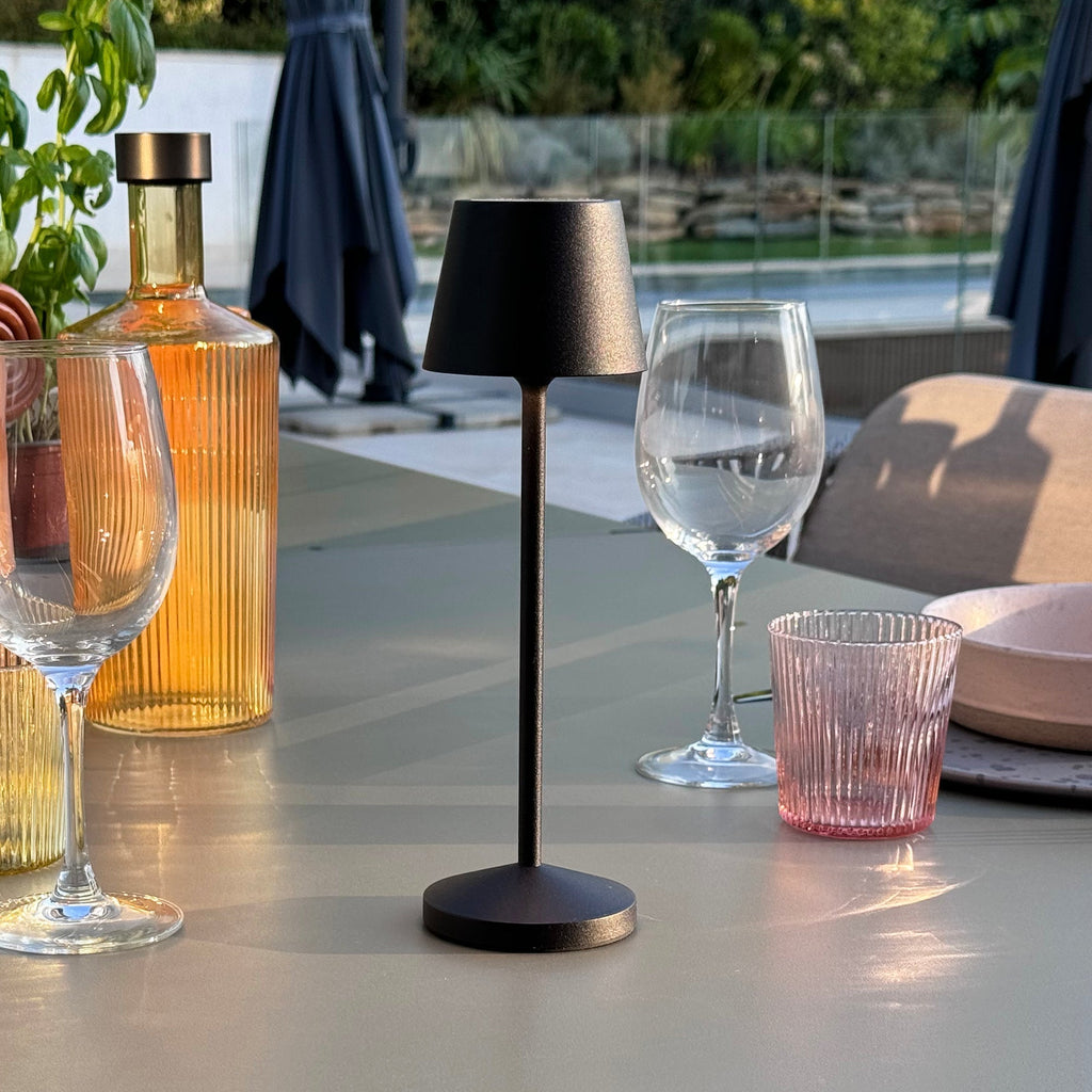Emily - Lampe De Table Sans Fil - Acier - Noir
