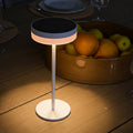 Vivia - Lampe De Table Solaire - Aluminium - Blanc