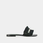 500-JAY TEXTILE / Noir --Mules Jay Textile - Noir Mules Jonak