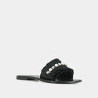 500-JAY TEXTILE / Noir --Mules Jay Textile - Noir Mules Jonak