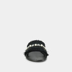 500-JAY TEXTILE / Noir --Mules Jay Textile - Noir Mules Jonak