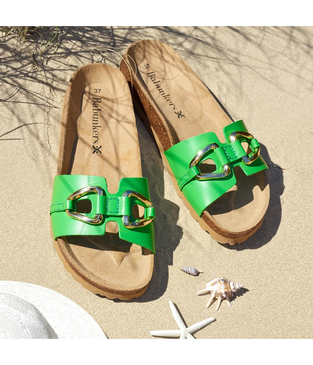Sandales Vert - Femme