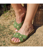 Sandales Vert - Femme