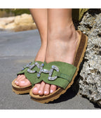 Sandales Vert - Femme