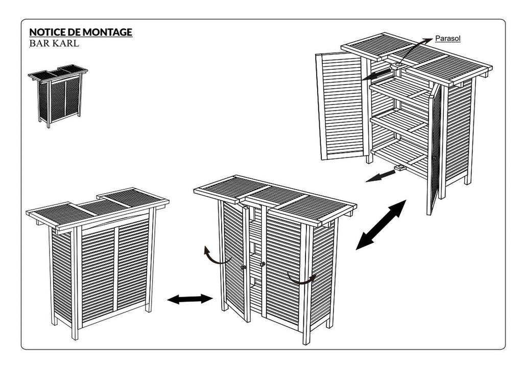 Fun - Bar De Jardin - Marron