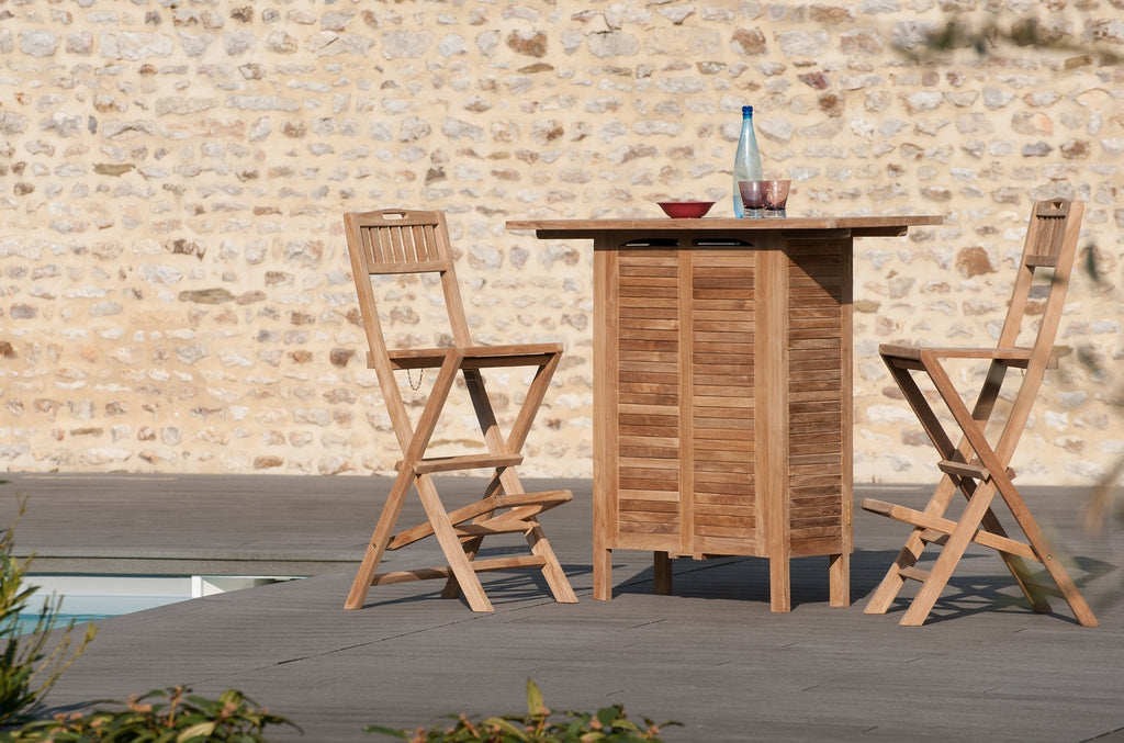 Fun - Tabouret Bar De Jardin - Marron