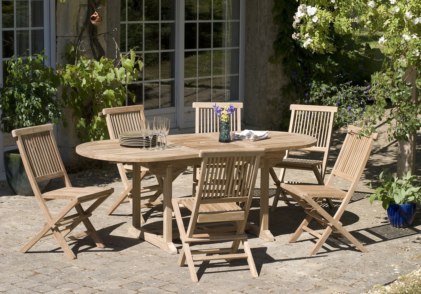 Fun - Table De Jardin 6/8 Pers - Marron
