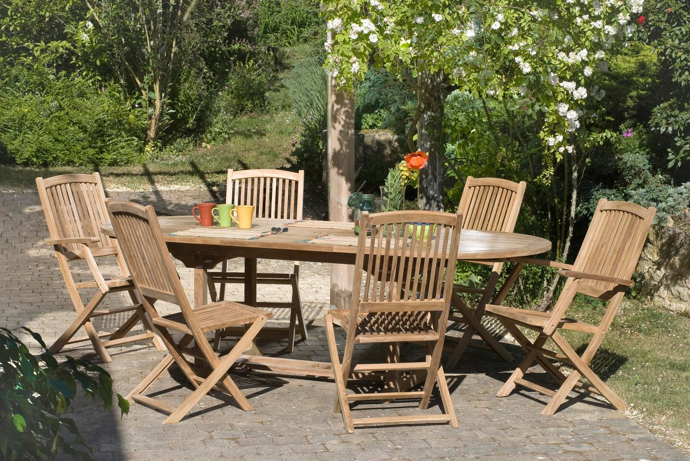 Fun - Table De Jardin 6/8 Pers - Marron