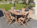 Fun - Salon De Jardin 6/8 Pers - Marron