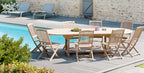 Fun - Lot De 2 Chaises Jardin - Marron