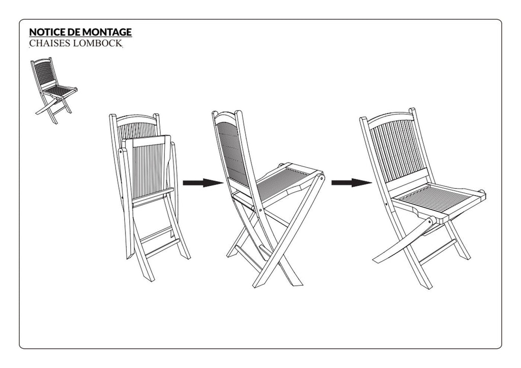 Fun - Lot De 2 Chaises Jardin - Marron