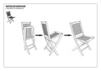 Fun - Lot De 2 Chaises Jardin - Marron