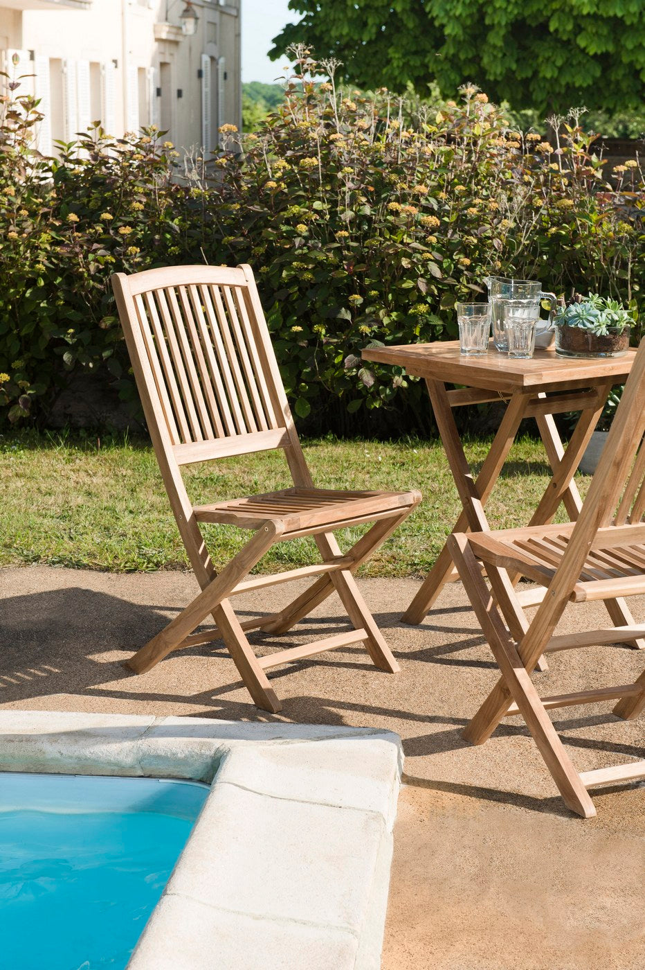 Fun - Lot De 2 Chaises Jardin - Marron