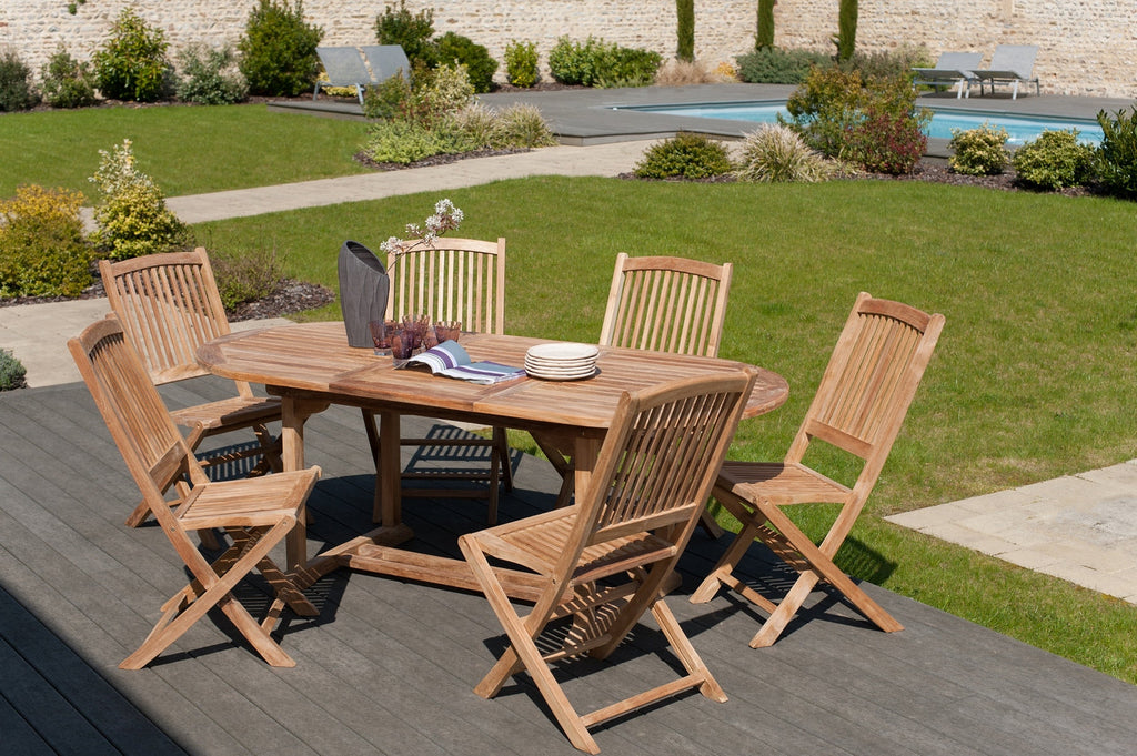 Fun - Lot De 2 Chaises Jardin - Marron