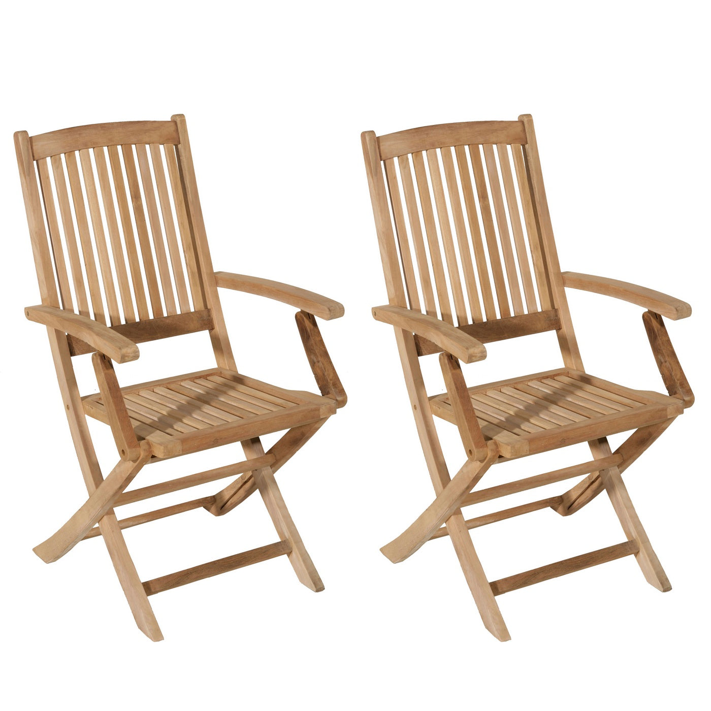Fun - Lot De 2 Fauteuils Jardin - Marron