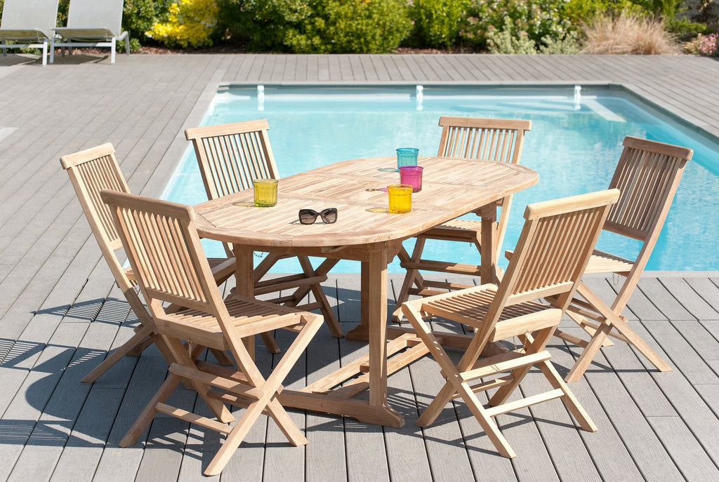 Fun - Lot De 2 Chaises Jardin - Marron