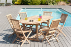 Fun - Lot De 2 Chaises Jardin - Marron