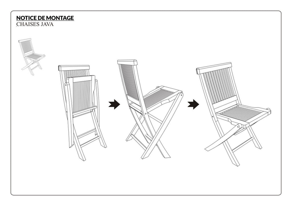 Fun - Lot De 2 Chaises Jardin - Marron