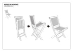 Fun - Lot De 2 Chaises Jardin - Marron