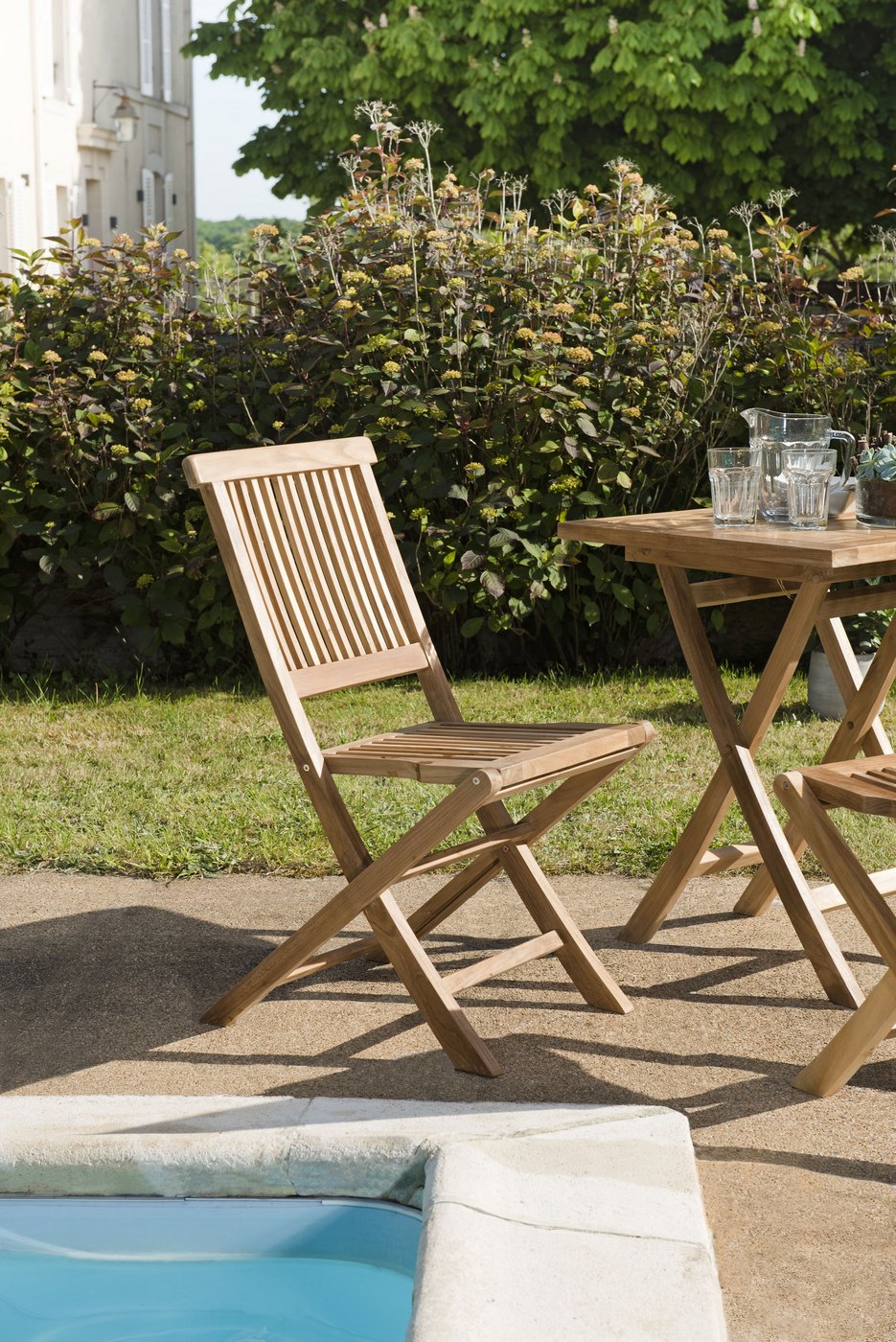 Fun - Lot De 2 Chaises Jardin - Marron