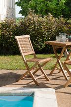 Fun - Lot De 2 Chaises Jardin - Marron