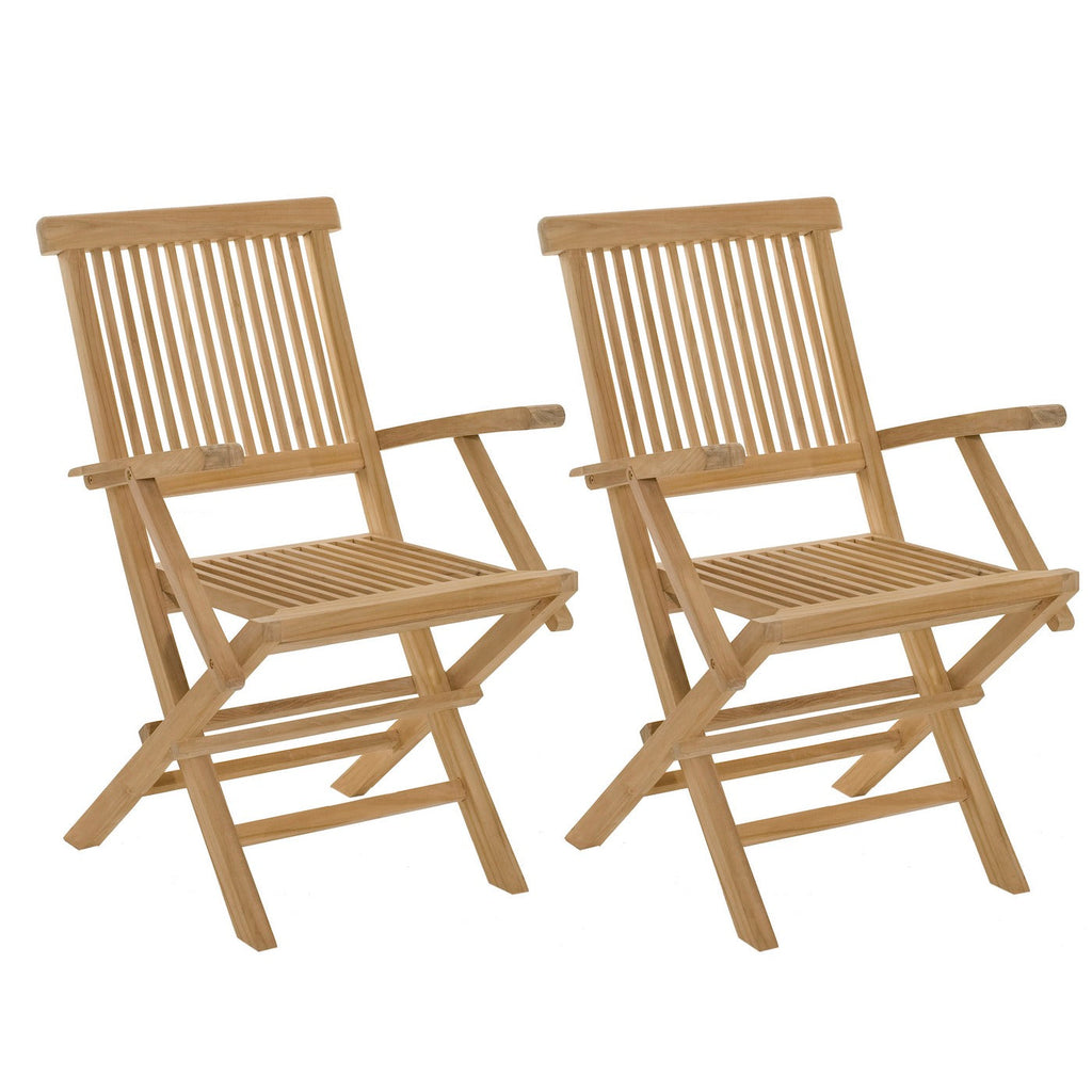 Fun - Lot De 2 Fauteuils Jardin - Marron