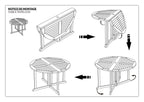 Fun - Table De Jardin 4/5 Pers - Marron