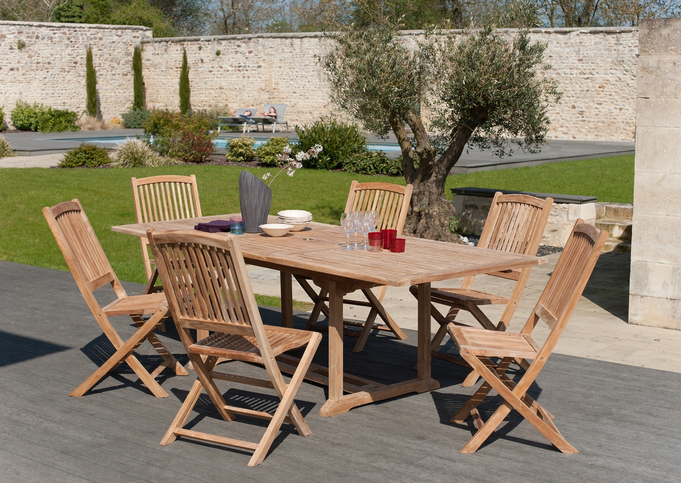 Fun - Table De Jardin 8/10 Pers - Marron