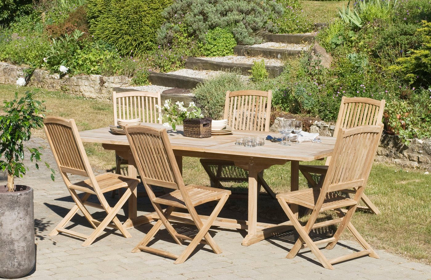 Fun - Table De Jardin 8/10 Pers - Marron