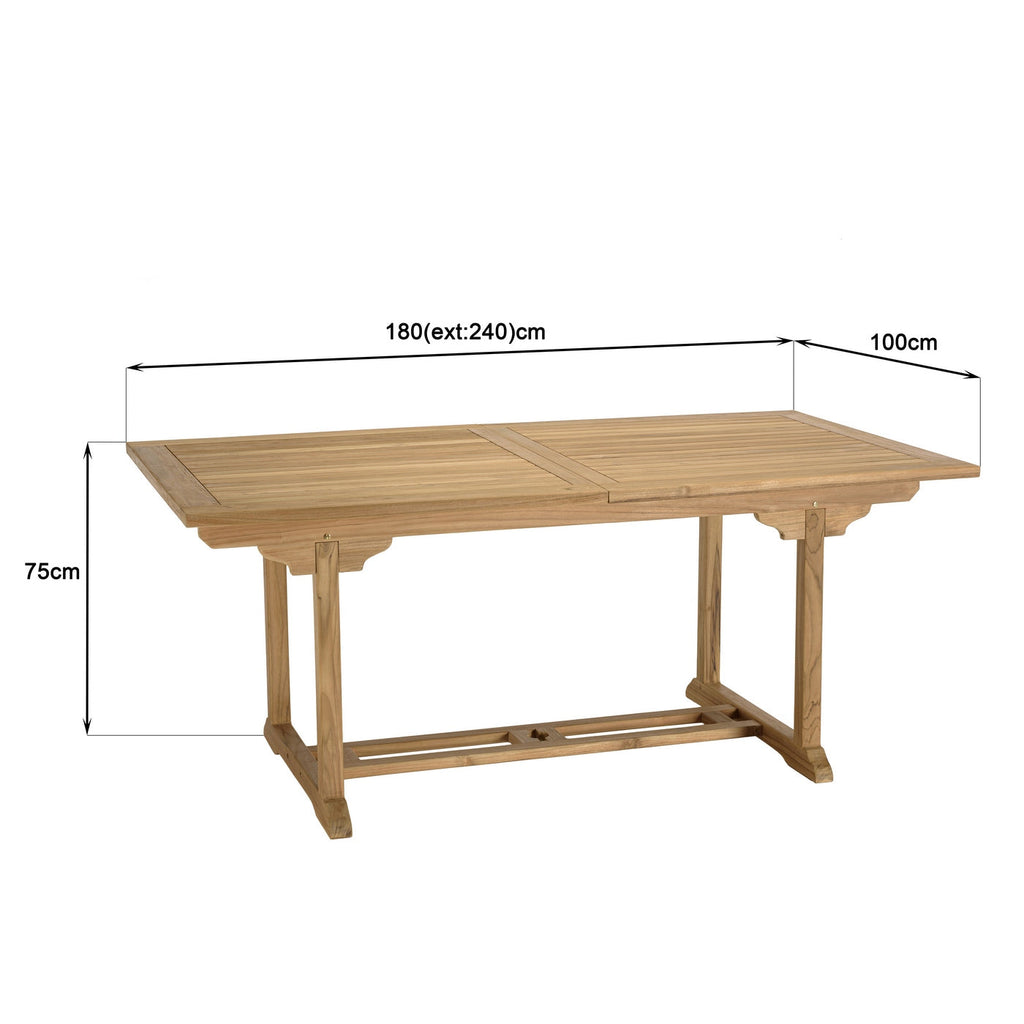 Fun - Table De Jardin 8/10 Pers - Marron