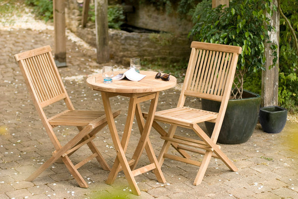 Fun - Table De Jardin 2 Pers - Marron