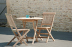 Fun - Table De Jardin 2 Pers - Marron