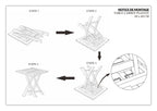 Fun - Table De Jardin 2 Pers - Marron