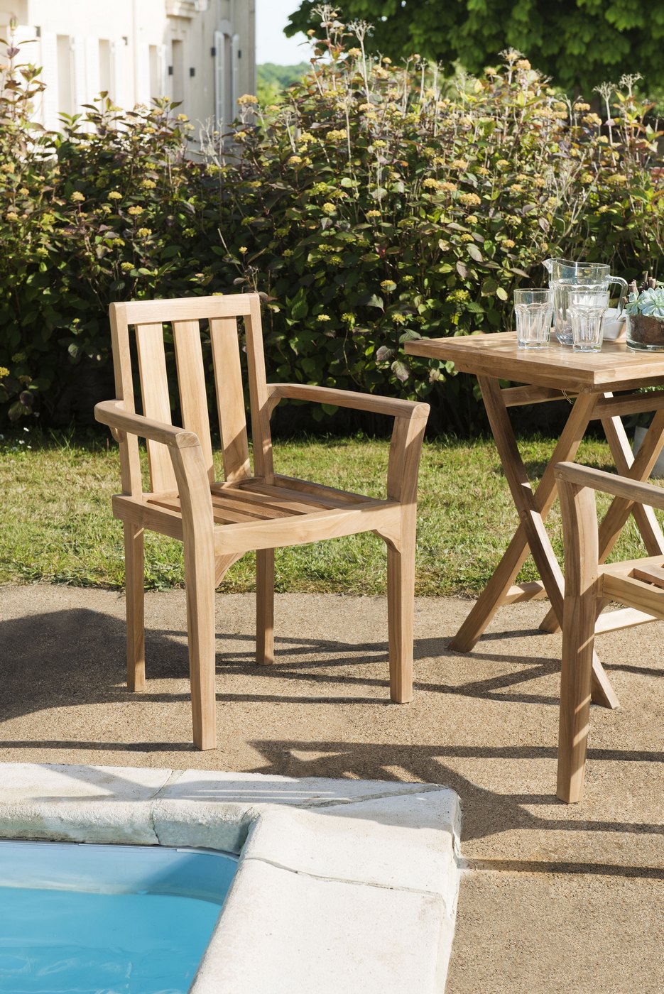 Fun - Lot De 2 Fauteuils Jardin - Marron