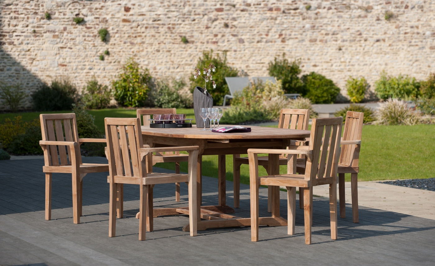 Fun - Lot De 2 Fauteuils Jardin - Marron