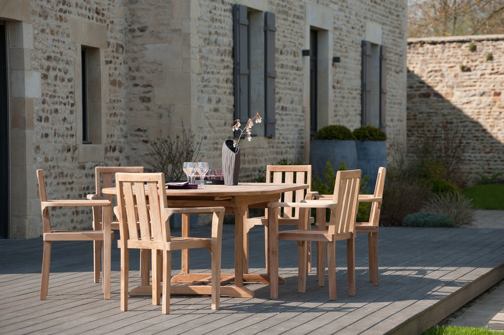 Fun - Lot De 2 Fauteuils Jardin - Marron