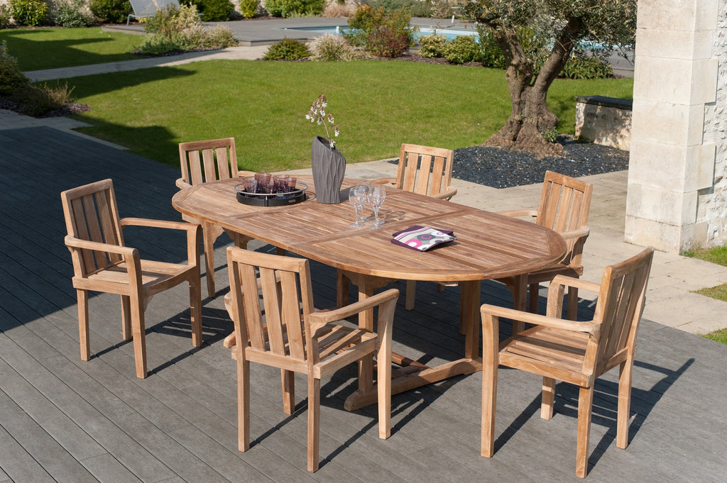 Fun - Lot De 2 Fauteuils Jardin - Marron