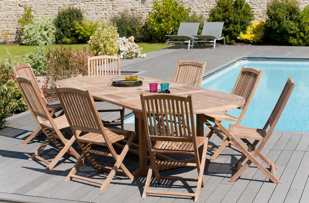 Fun - Table De Jardin 10/12 Pers - Marron