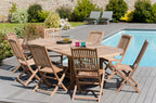 Fun - Table De Jardin 10/12 Pers - Marron