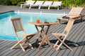 Fun - Table De Jardin 2 Pers - Marron