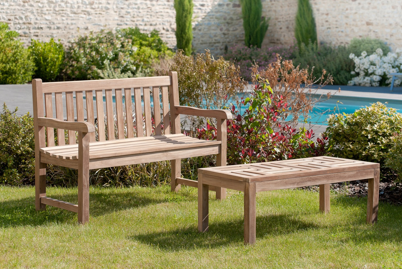 Fun - Table Basse De Jardin - Marron