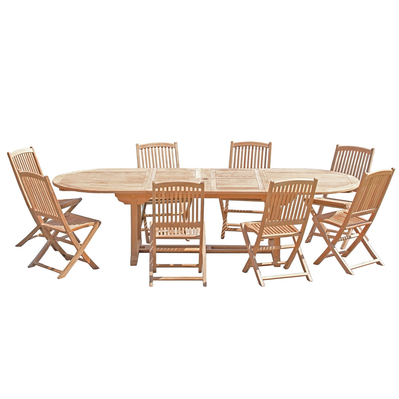 Fun - Salon De Jardin 10/12 Pers - Marron