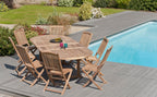 Fun - Salon De Jardin 10/12 Pers - Marron