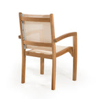 Fun - Lot De 2 Fauteuils Jardin - Marron/Blanc