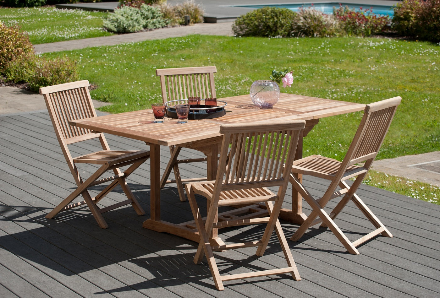 Fun - Table De Jardin 4/6 Pers - Marron
